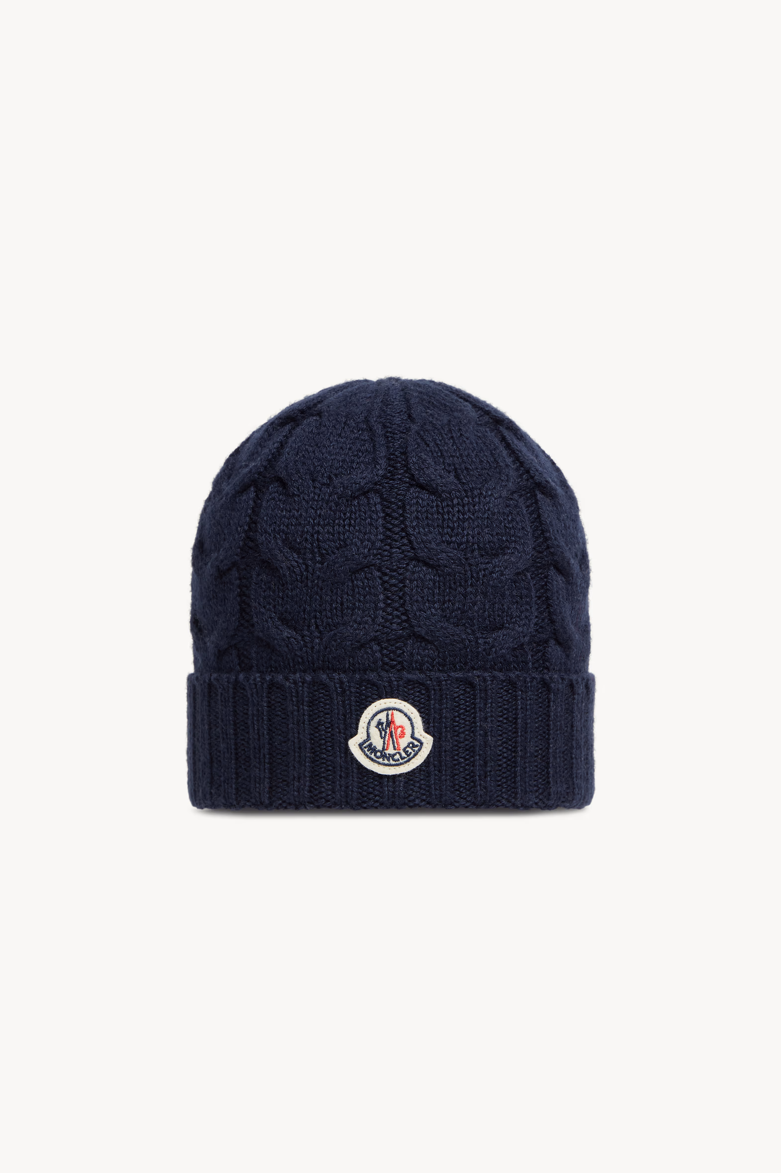 Bonnet en laine Garçon Bleu Nuit Moncler 0